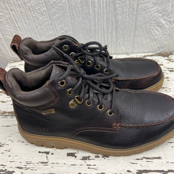 Rockport Works Boot RK6710 men’s 8 1/2 short leather ASTM F2413–18, MIC EH rated - Picture 2 of 10